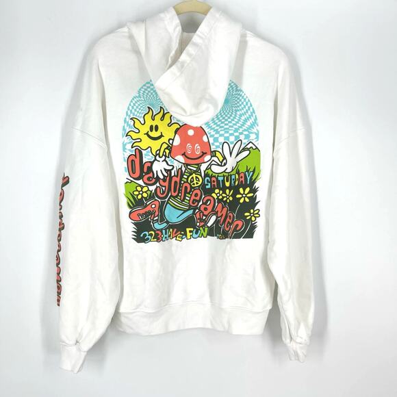 Daydreamer Flyer Oversized Mushroom Hoodie Sweatershirt Size XS - Picture 1 of 8